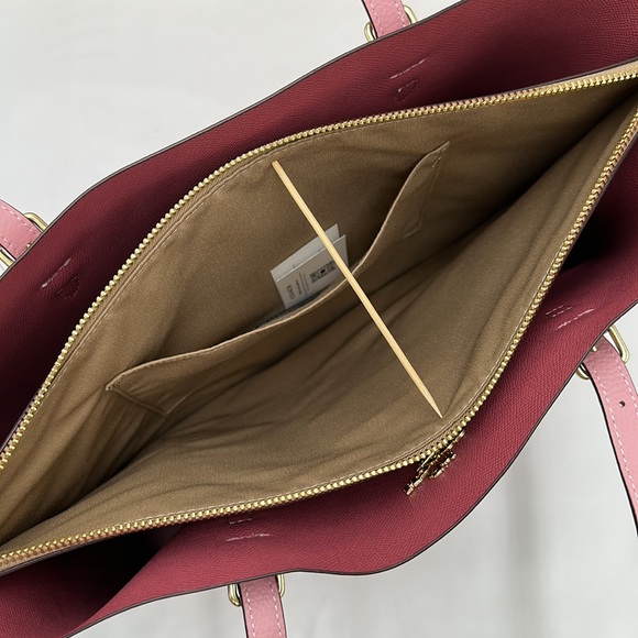 HOT DEAL 🔥Coach Mollie Shoulder Tote Bag Leather Pink color - Picture 13 of 16